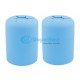 ALGODONERA P/ LIMPIO Y SUCIO PLASTICO AZUL 2 PZAS DGO