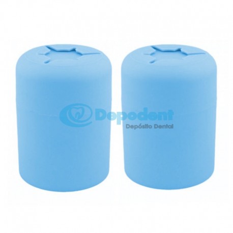 ALGODONERA P/ LIMPIO Y SUCIO PLASTICO AZUL 2 PZAS DGO