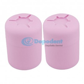 ALGODONERA P/ LIMPIO Y SUCIO PLASTICO ROSA 2 PZAS DGO