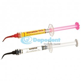 ACIDO FLUORHIDRICO PORCELAIN ETCH Y SILANO 2 JERINGA 1.2 ML ULTRADENT