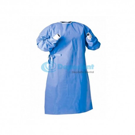 BATA QUIRURGICA IMPERMEABLE AZUL DENTAL TRADING
