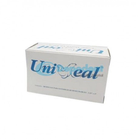 BOLSA P/ ESTERILIZAR AUTOSELLANTE 2.25 X 4″ / 5.7 X 10 CM 200 PZA UNISEAL