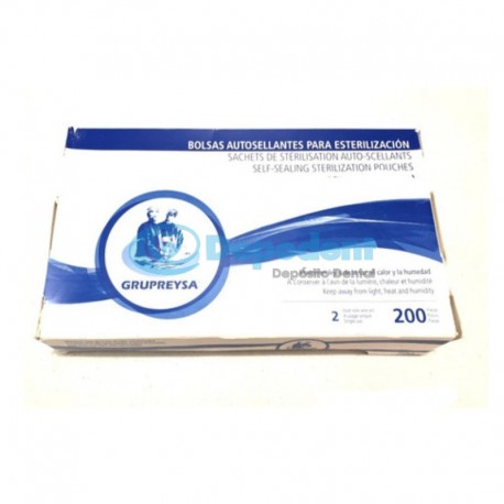 BOLSA P/ ESTERILIZAR AUTOSELLANTE 3 1/2 X 10 200 PZA REYSA