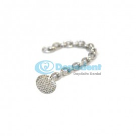 BOTON LINGUAL CURVO C/ MALLA Y CADENA KAPLIN DENTALEX