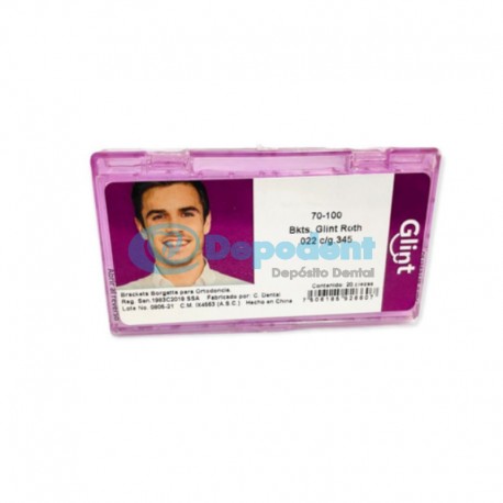 BRACKETS ROTH GLINT METALICO .022 BORGATTA