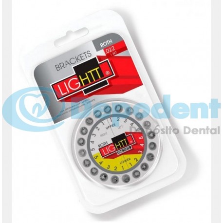 BRACKETS ROTH LIGHTT METALICO .022 AH KIM PECH