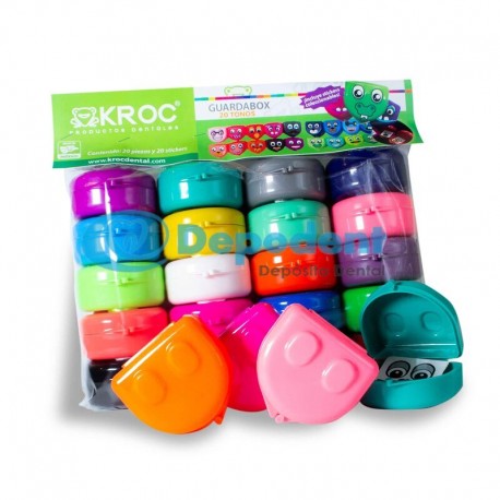 CAJA P/ ORTHODONCIA GUARDABOX TONO FUSION 20 PZAS KROC