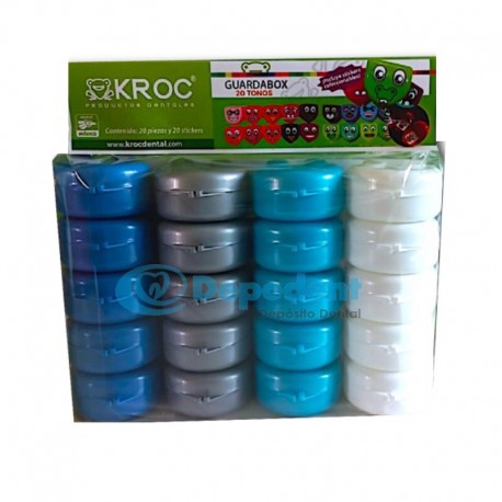 CAJA P/ ORTHODONCIA GUARDABOX TONO INVIERNO 20 PZAS KROC