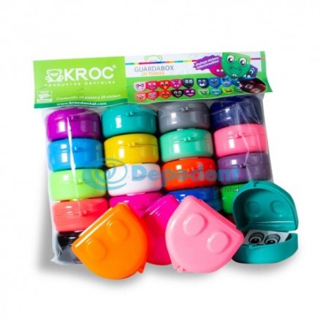 CAJA P/ ORTHODONCIA GUARDABOX TONO ZAFIRO 20 PZAS KROC