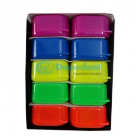CAJA P/ ORTODONCIA NEON GRANDE 10 PZAS BORGATTA