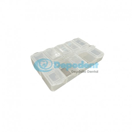 CAJA PORTABRACKETS C/ 10 DIVISIONES CHICA BAKEL