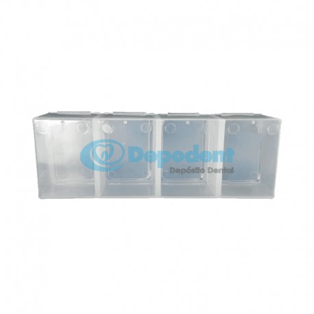 CAJA PORTABRACKETS C/ 4 DIVISIONES GRANDE BAKEL