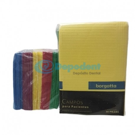 CAMPO OPERATORIO PAPEL PLASTICO MULTICOLOR GLOW 48 X 32 CM 50 PZA BORGATTA