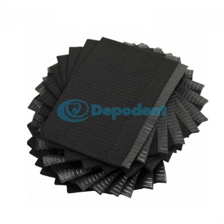 CAMPO OPERATORIO PAPEL PLASTICO NEGRO 45.5 X 33 CM 50 PZA SUNSET