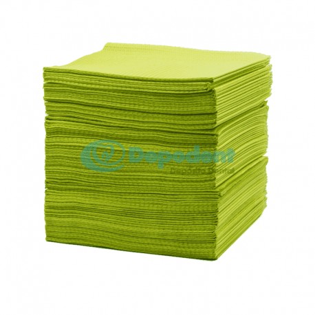 CAMPO OPERATORIO PAPEL PLASTICO VERDE LIMON 48 X 32 CM 50 PZA BORGATTA