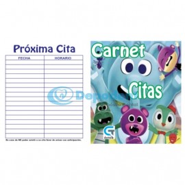 CARNET DE CITAS DISEÑO ELEFANTE 25 PZAS GT DENTAL