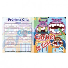 CARNET DE CITAS DISEÑO HIPOS 25 PZAS GT DENTAL