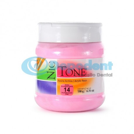 ACRILICO AUTOCURABLE ORTODONCIA COLOR 14 190 GR NIC TONE