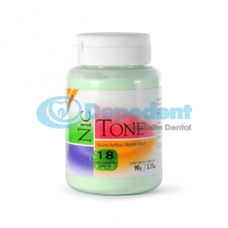 ACRILICO AUTOCURABLE ORTODONCIA COLOR 18 90 GR NIC TONE