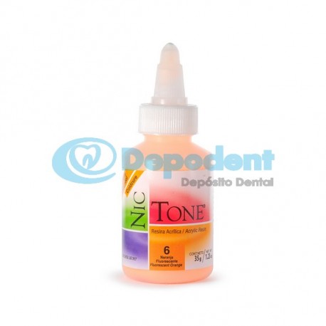 ACRILICO AUTOCURABLE ORTODONCIA COLOR 6 35 GR NIC TONE