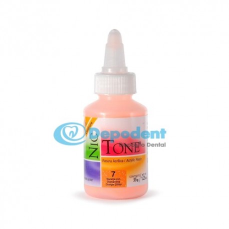 ACRILICO AUTOCURABLE ORTODONCIA COLOR 7 C/ DIAMANTINA 35 GR NIC TONE