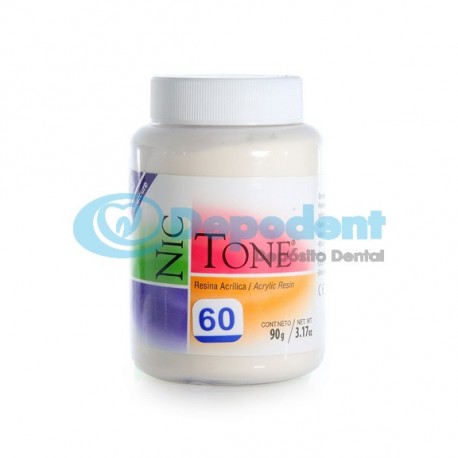 ACRILICO TERMOCURABLE COLOR 60 90 GR NIC TONE